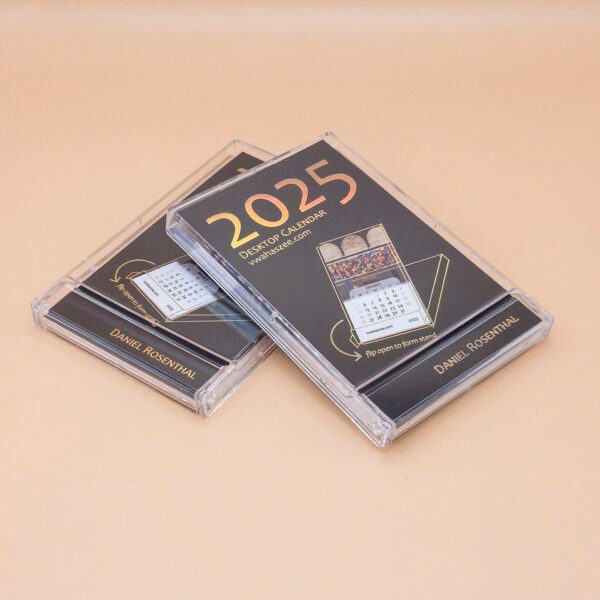 Bulk Savings 10-pack: 2025 Desktop Calendar - Business Card Size