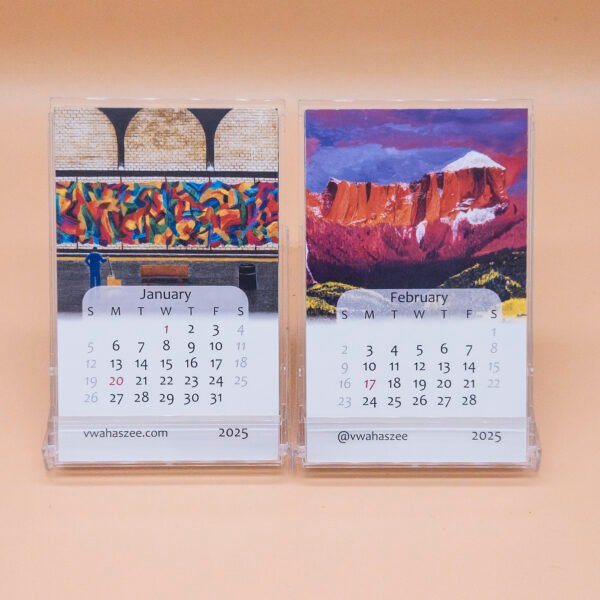 Bulk Savings 10-pack: 2025 Desktop Calendar - Business Card Size - Image 2