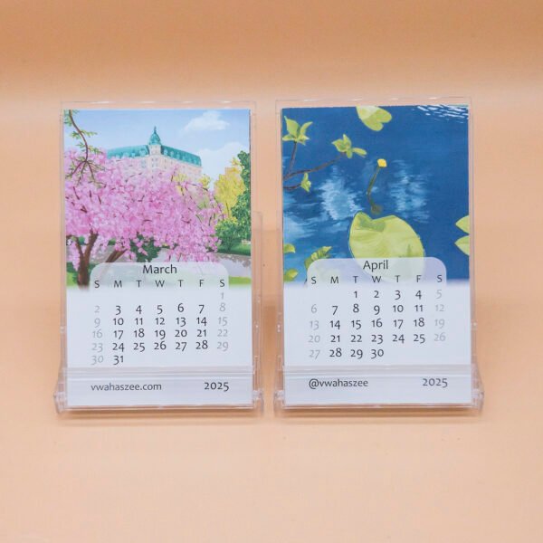 Bulk Savings 10-pack: 2025 Desktop Calendar - Business Card Size - Image 3