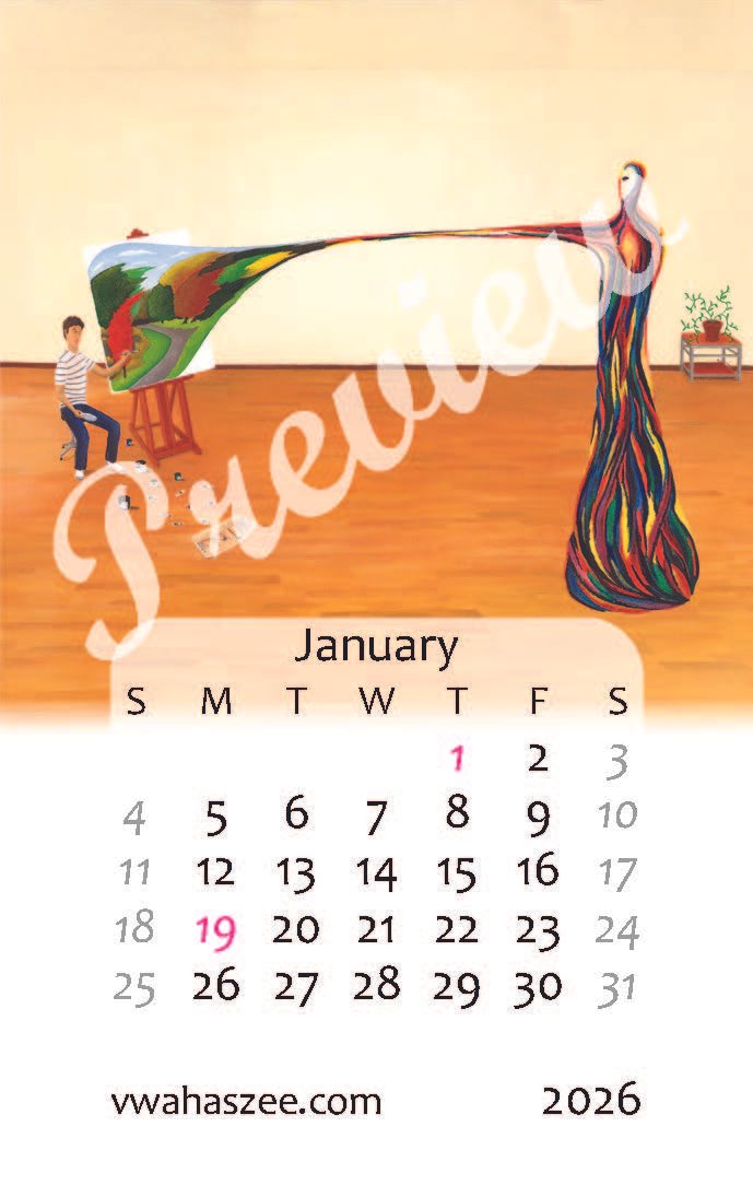 2026 Desktop Calendar - Business Card Size - Image 4