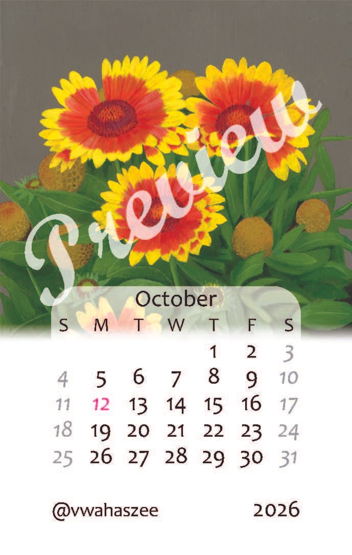 2026 Desktop Calendar - Business Card Size - Image 13